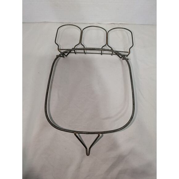 Vintage Hoosier S Embossed Glass Jar Set 3 Shakers‎ & Stand CTW Home Collection - Picture 8 of 11